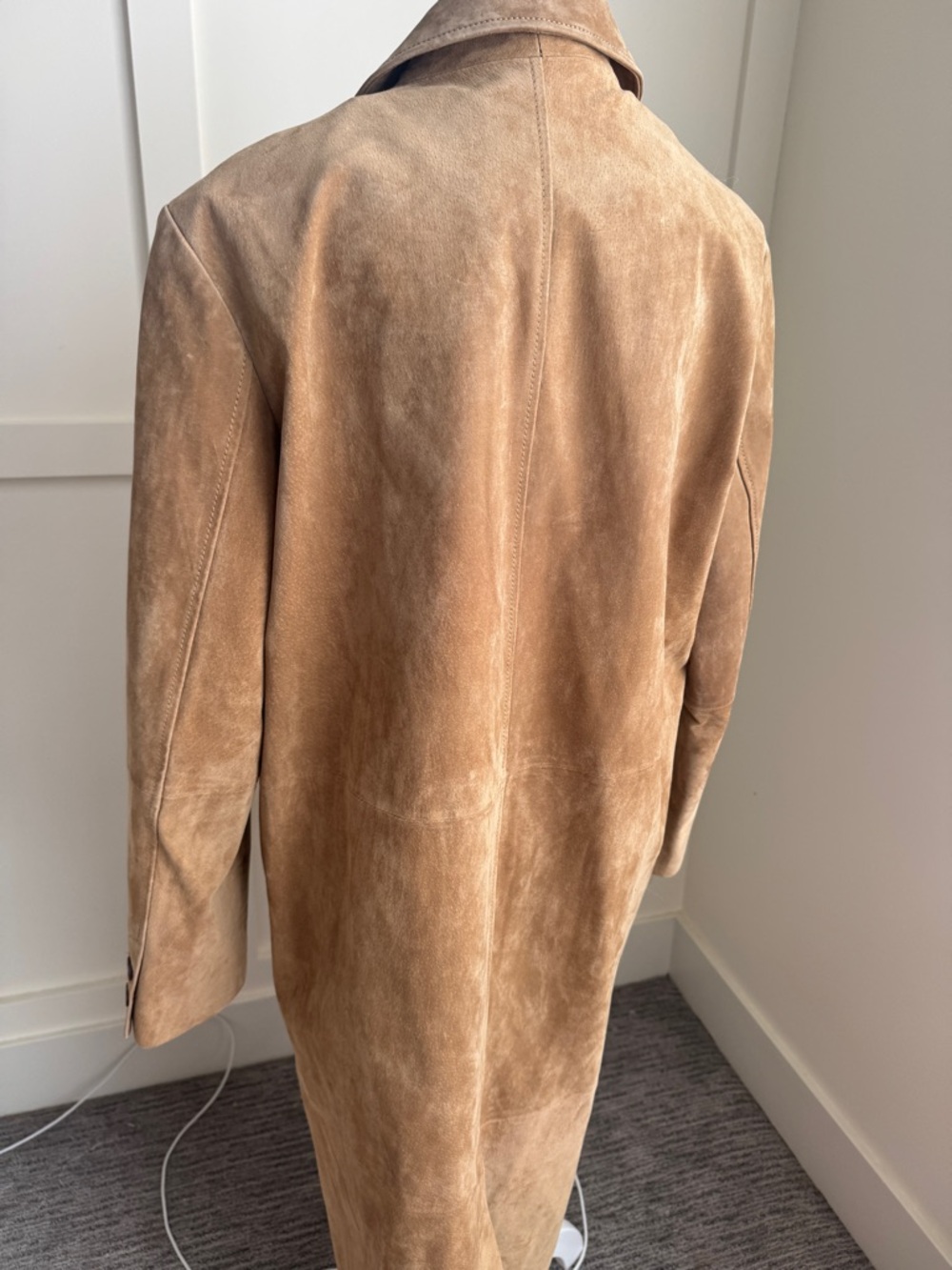 Zara Leather Collection Suede Coat in Tan - Picture 11 of 12